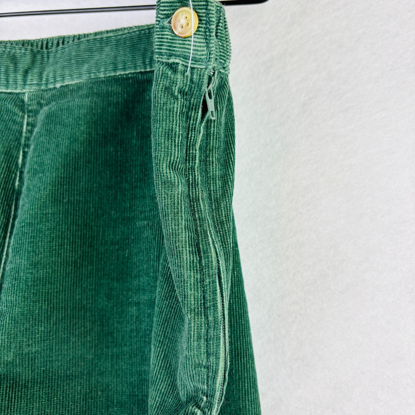 Classic Elements Women Sz 14 Green Corduroy High Waist Pleated Pants 90s VTG NWT