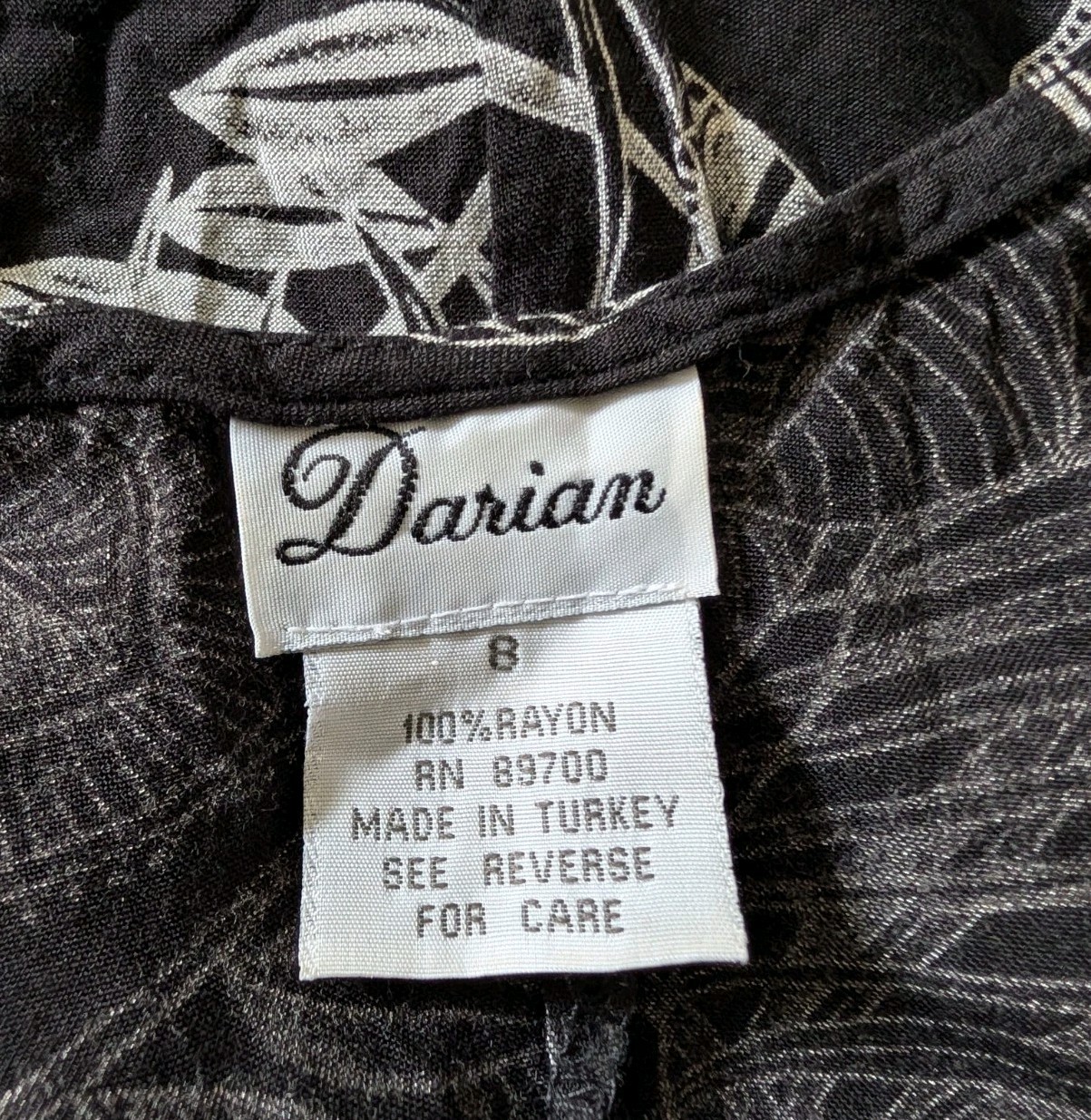 Vintage 90s Black Gray Graphic Shirtdress Size 8 Y2K Retro Tank Leaf Print