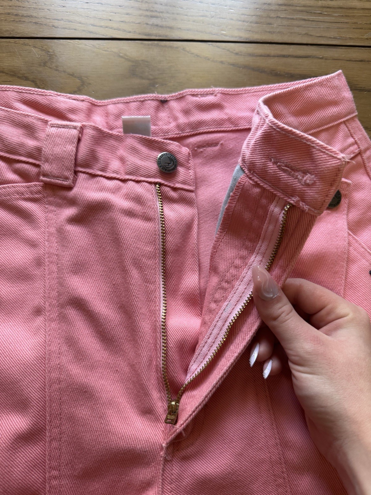 Rocky Mountain Jeans Pink Bareback Women Sz 29 Vintage Mom Jeans Western Cowgirl