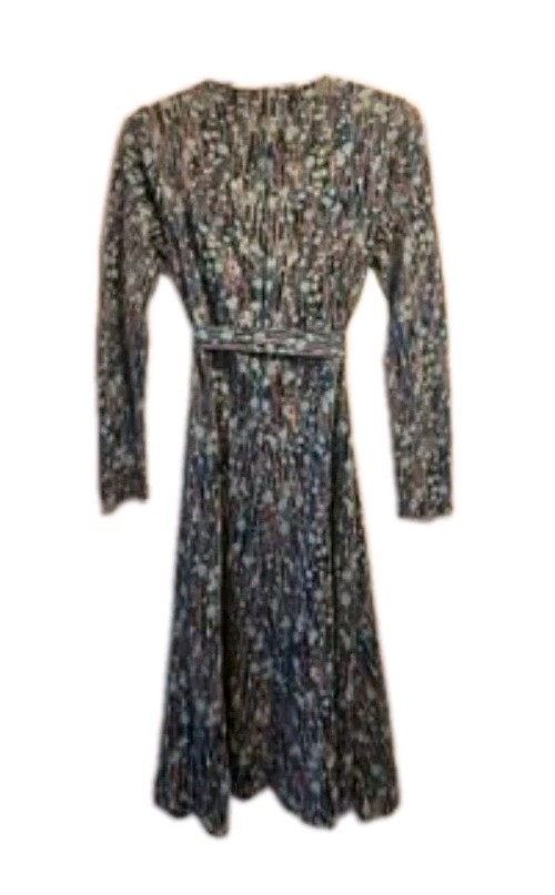 Vintage Diane Von Furstenberg 1970s Painters pattern A-line dress Italy size 6