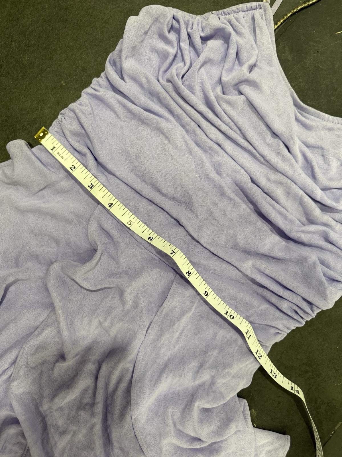 Vntg 1970s/1980s Lilac Purple Ruffle Maxi Dress Fairy Cottage Core Princess XS