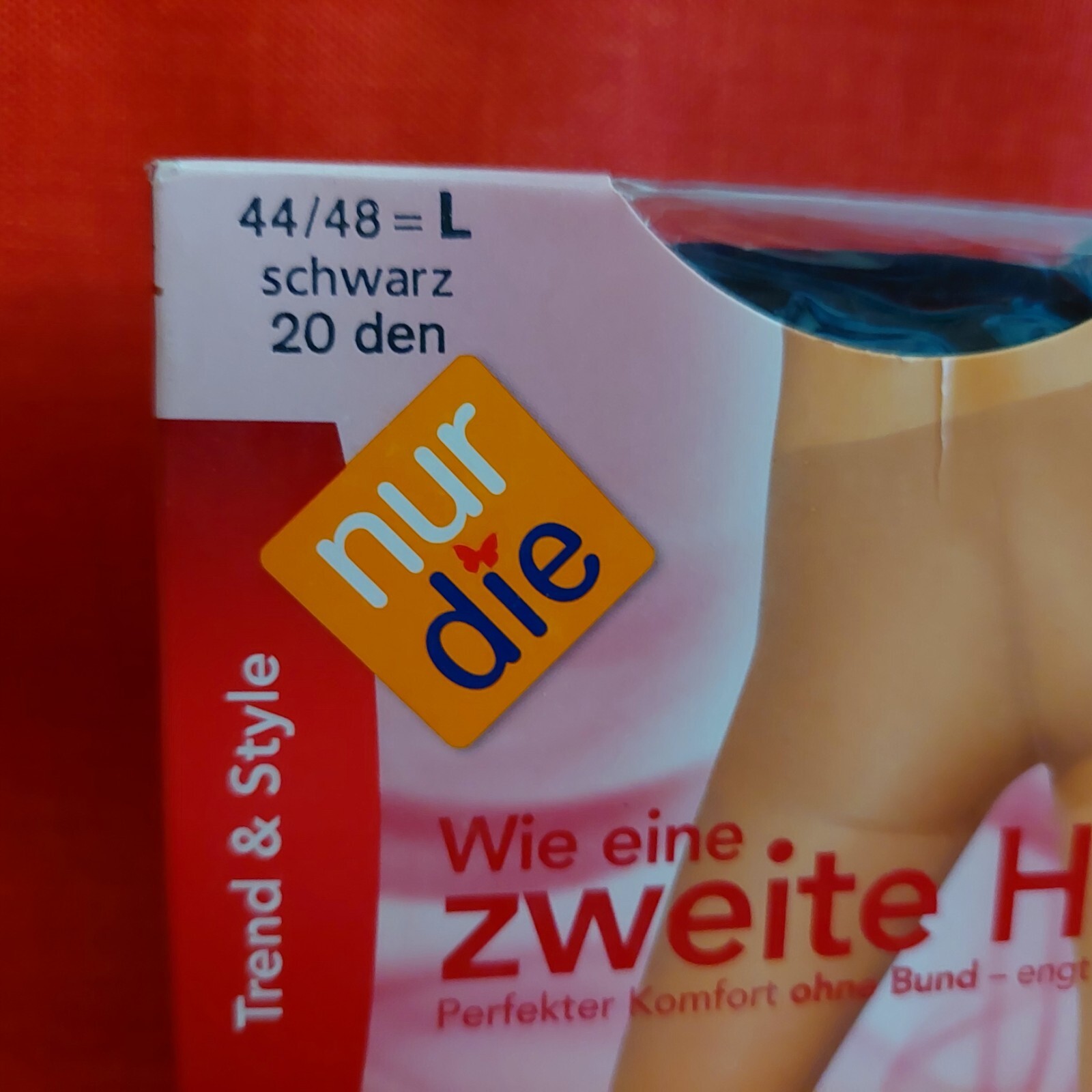 Vintage Pantyhose Zweite Haut Germany Nur Die Size L Color Schwarz BBROS3