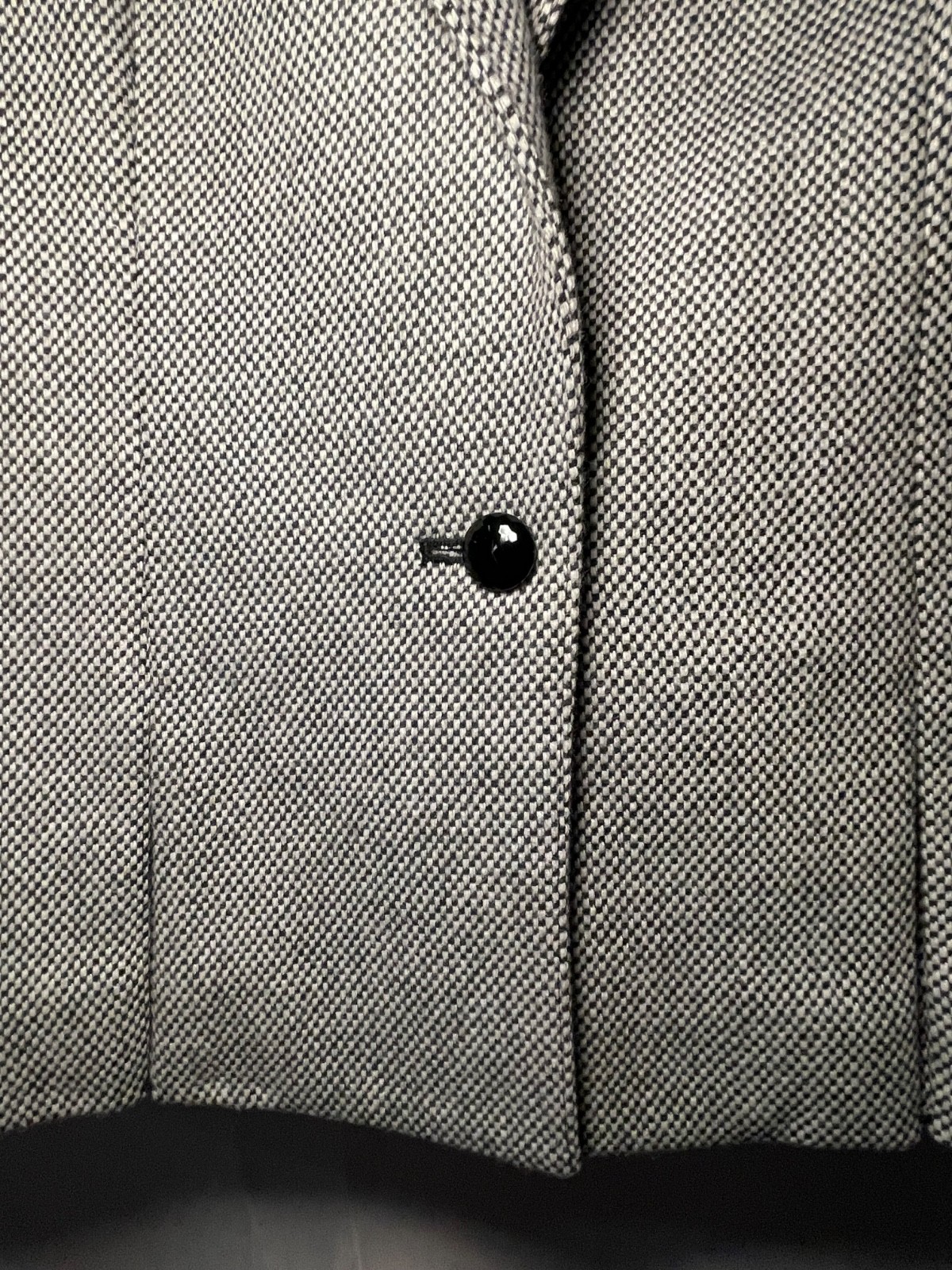 Vintage SASSON Checkered Wool Blend Blazer Jacket 80s / 90s Size 6