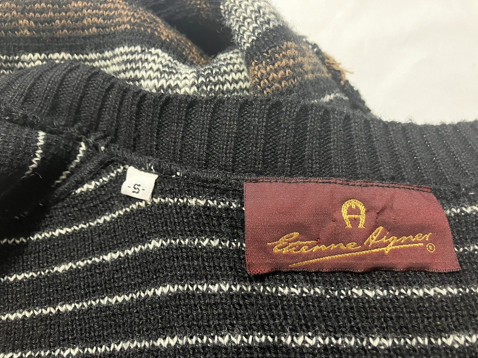 Women’s Vintage „Etienne Aigner Pullover V Neck Knit Sweater Vest Size Small