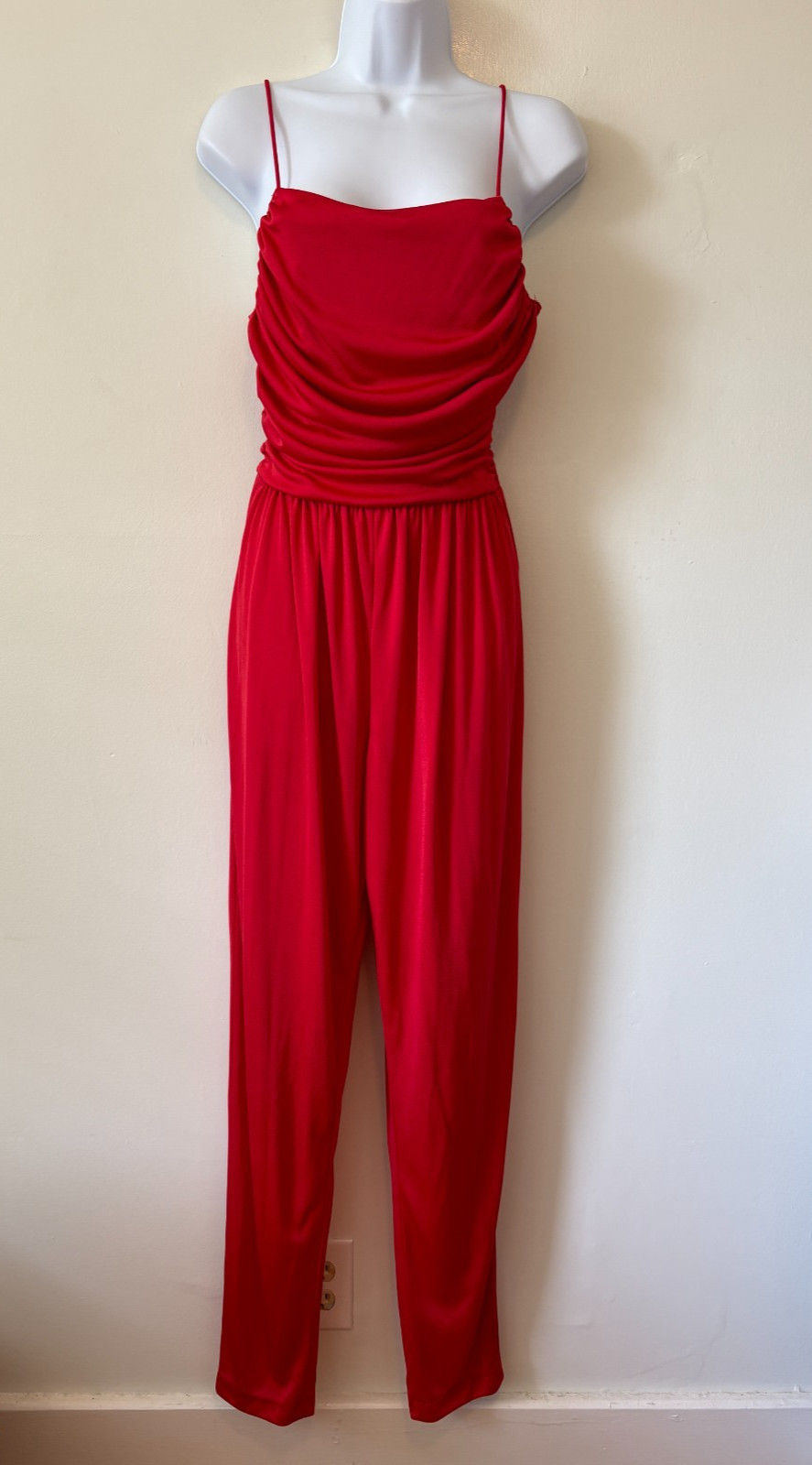 Vintage Night Visionz California 3pc Red Jumpsuit Jacket Purse Size 9/10 Small