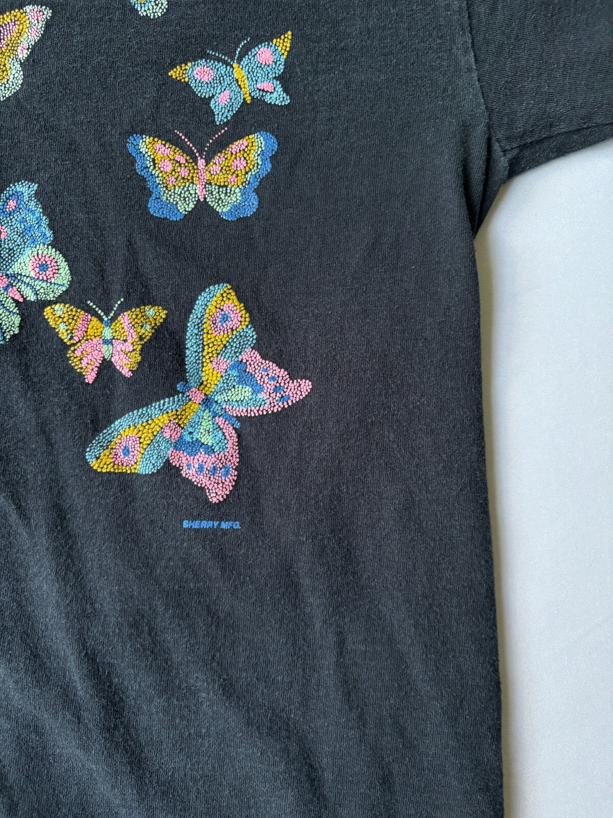Vintage Womens Yellowstone Montana Shirt Sz S (Cut Tag) Single Stitch Butterfly