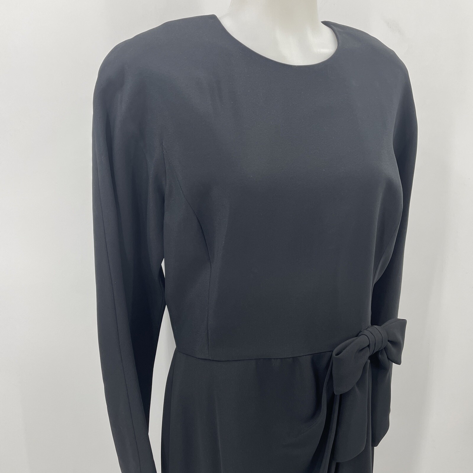 Vintage Scaasi Black Dress Bow Evening Cocktail Formal New W/ Tags! B Forman Co