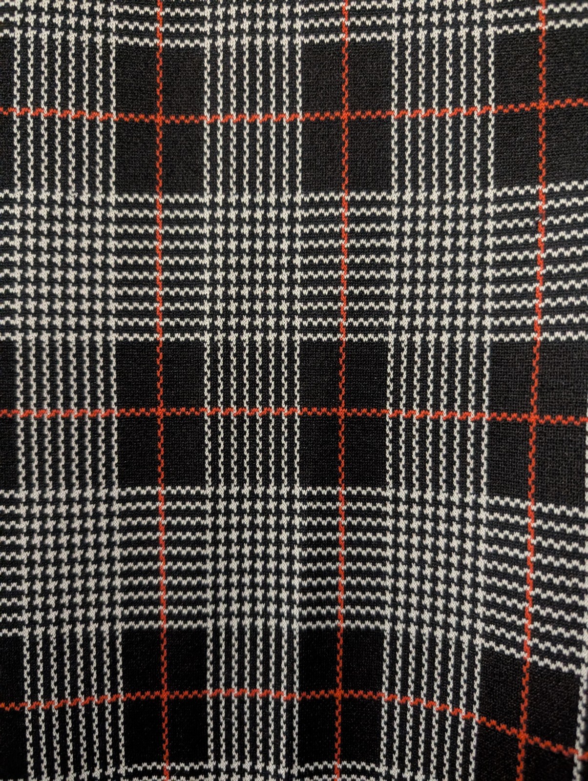 Vintage 70’s Queen Casuals Vest & Pants Set Houndstooth Plaid M Petite
