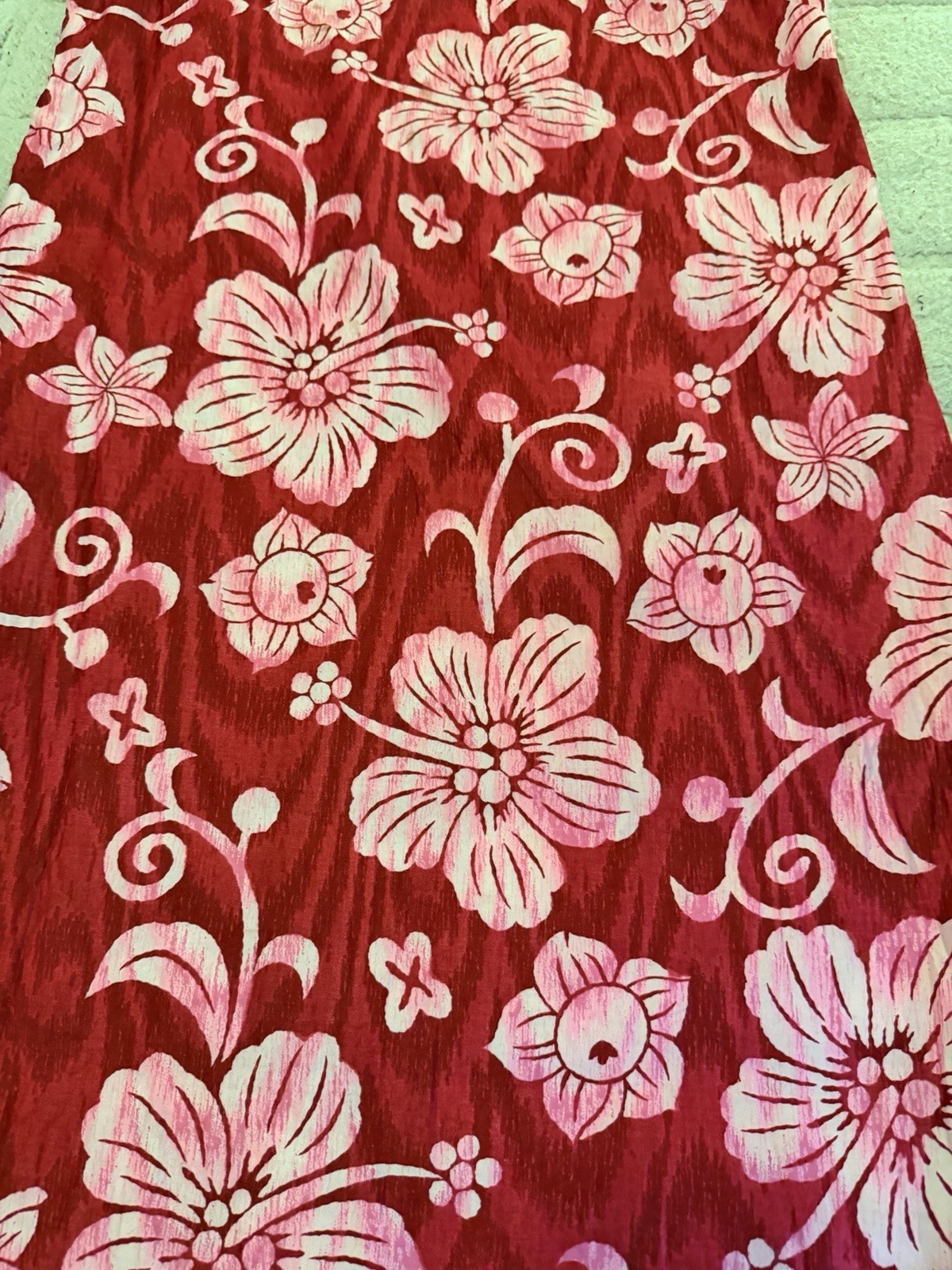 Vintage 60s Hoaloha Sears Ala Moana Hawaii Tiki Dress Sz S/M Hawaiian Side Slits