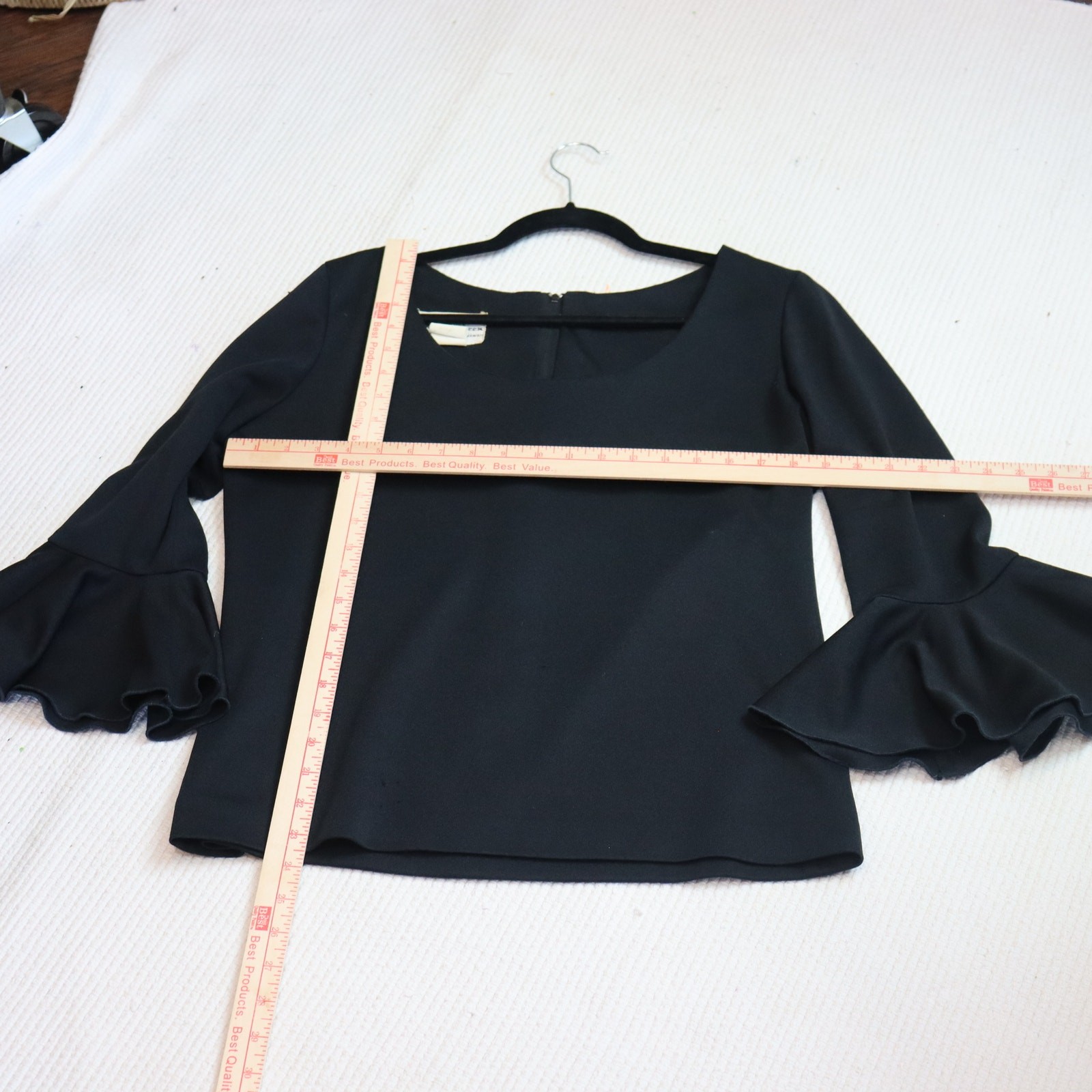 Vintage Miss Shaheen top with tulip cuffs Size 18