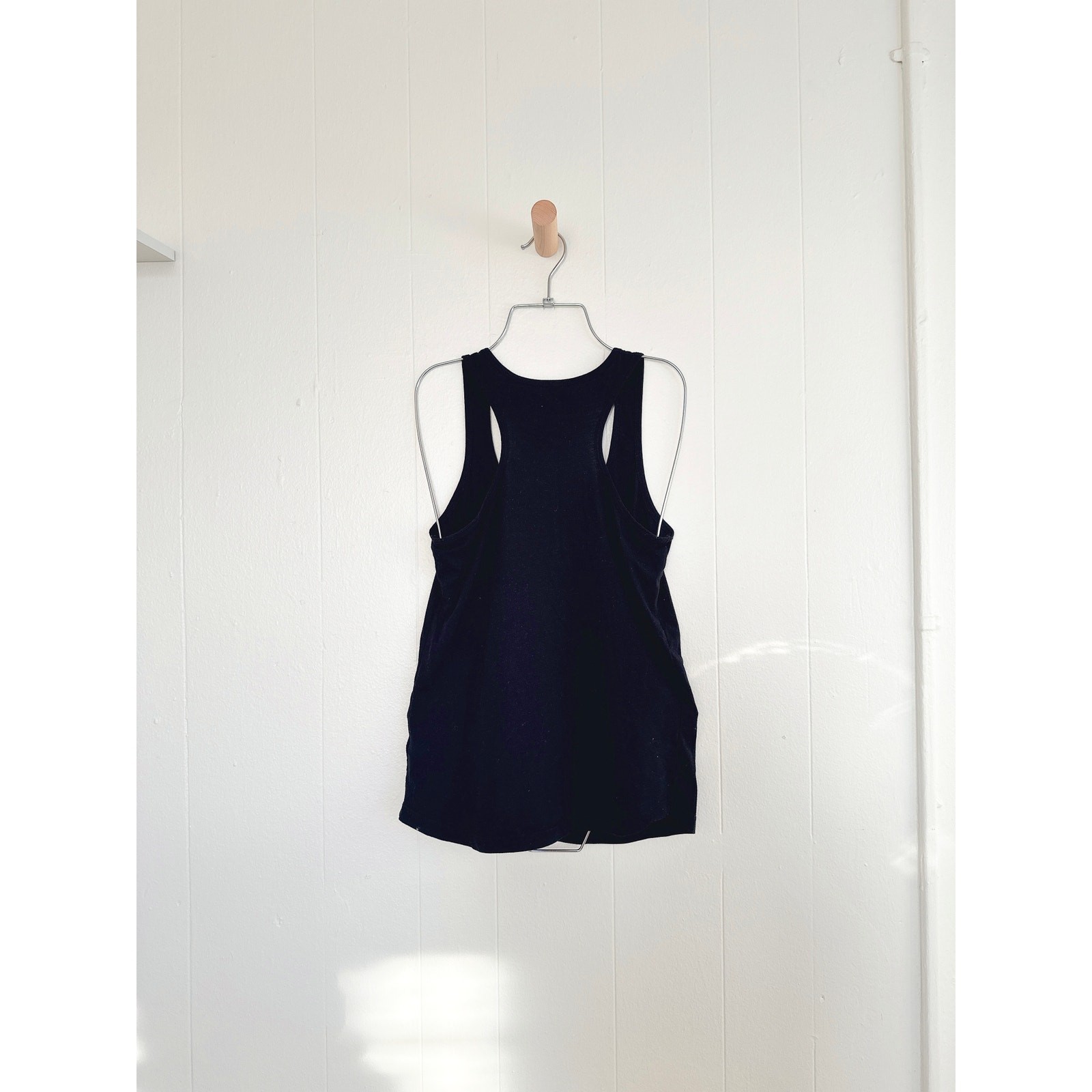 Forever 21 Hello Kitty Sanrio Silver Glitter Logo Racerback Tank Top Black M