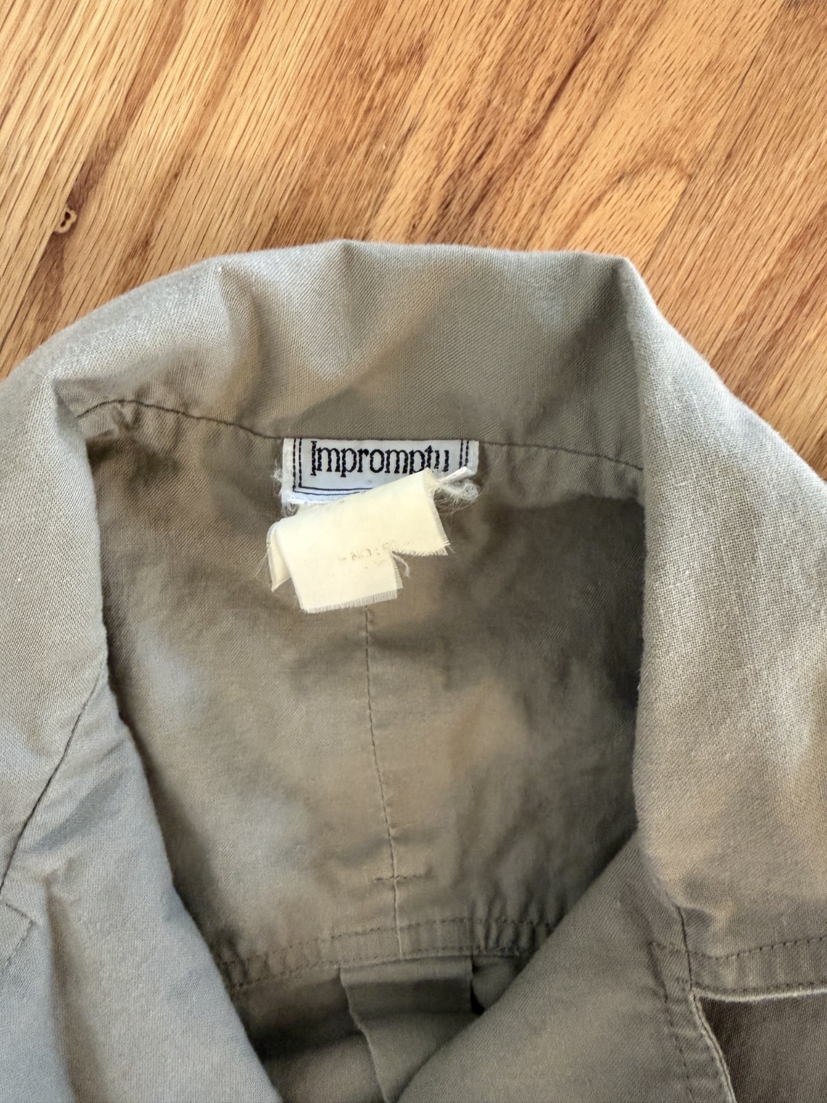 Vintage Impromptu Women’s Khaki Utility Dress – Size S