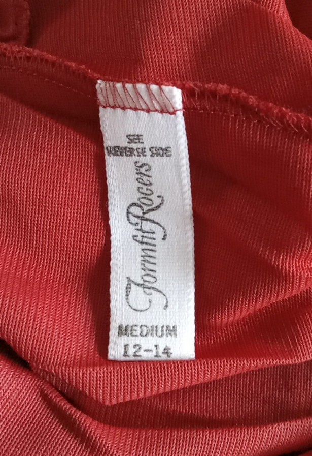 Dreamy Vintage Rogers Brick Red Long Night Gown Ruffles and Lace Women M 12-14