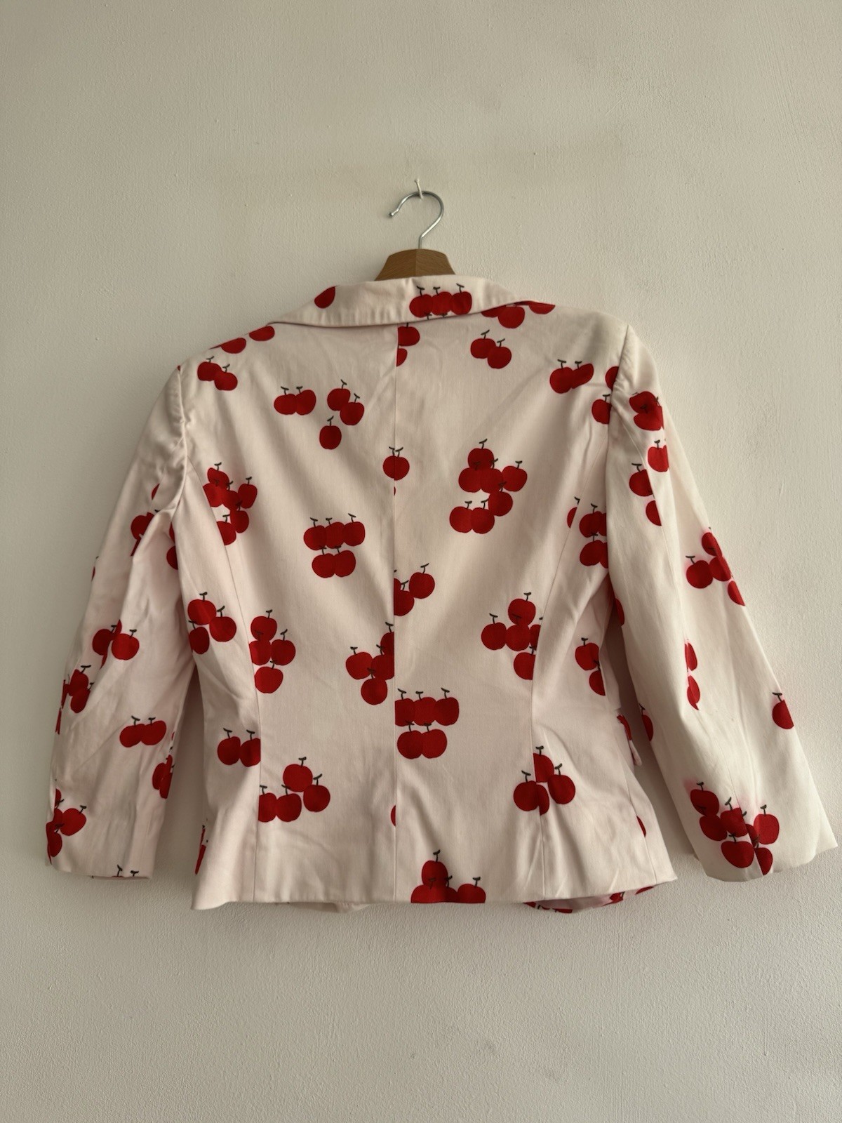 Vintage Moschino Cherry Print Blazer Rare 90s Moschino Cheap & Chic cherries