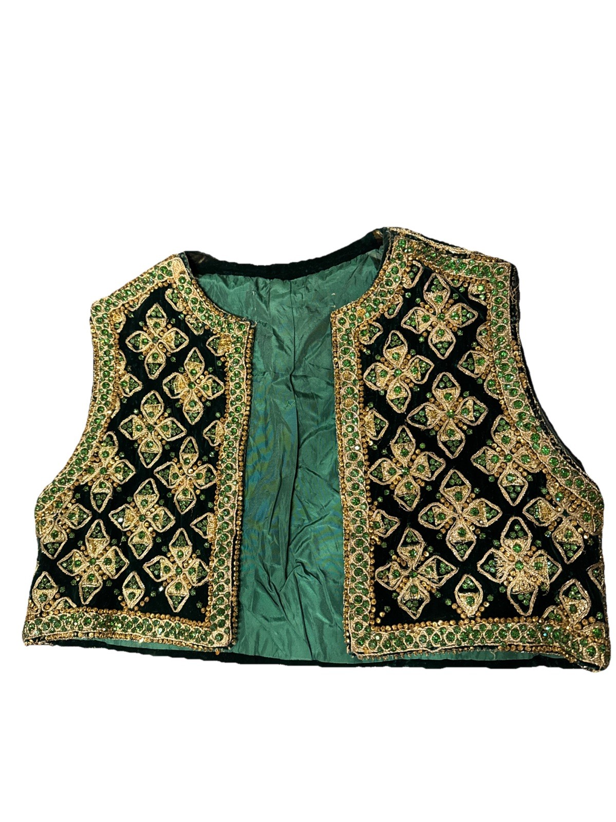 1960 Jeweled Velvet Marie Mcarthy For Larry Aldrich Vest