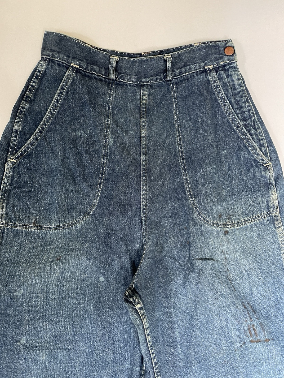 Vintage 40s 50s Stockton Of Dallas Original Ranch Wear Denim Western Knickers**