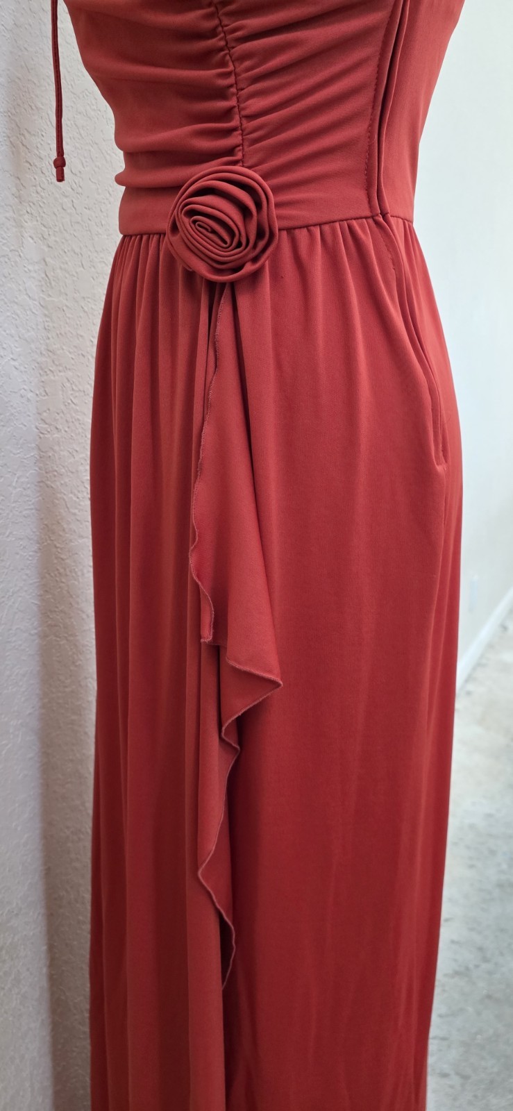 Vintage 1970s 1980s Prom Dance Disco Dress Long Formal Gown