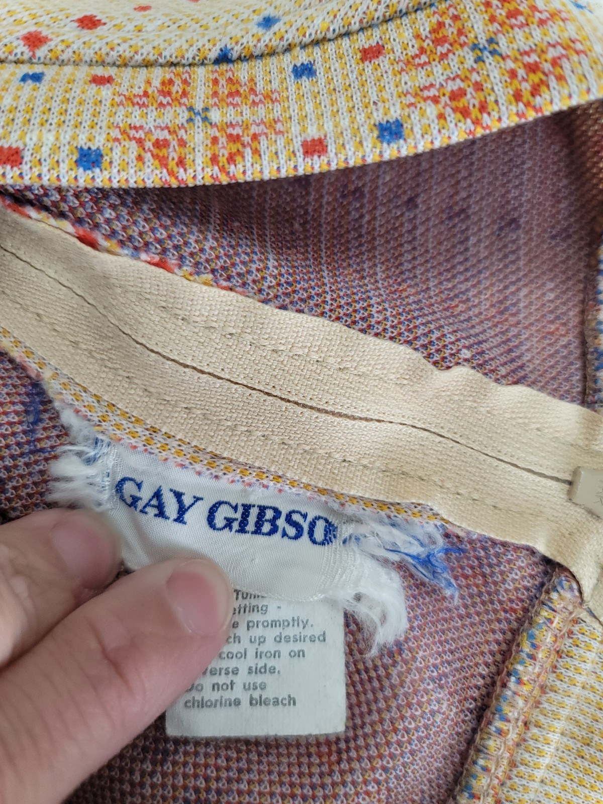Women’s Vintage 60’s Era GAY GIBSON Short Dress Pop Culture Mod Gogo Size 8