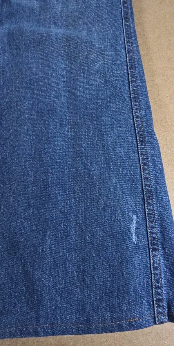 Polo Ralph Lauren Jeans Womens 32 Blue Relaxed Flare Denim Cotton Dungarees