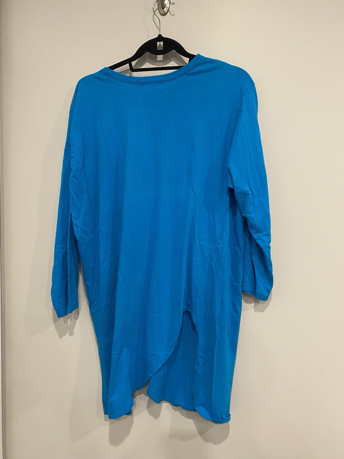 Vintage 80s Limited Express Blue Tunic Or Nightgown With Slits