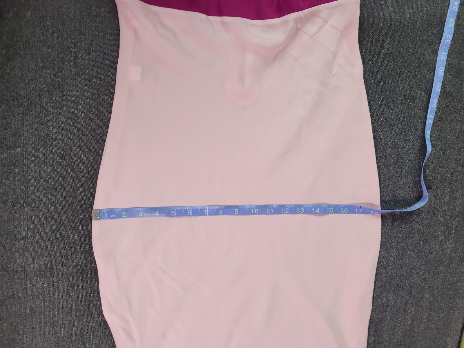 Vintage 90s Y2K Deadstock 2 Tone Pink Fuchsia Silk Nightgown Slip Dress Midi M