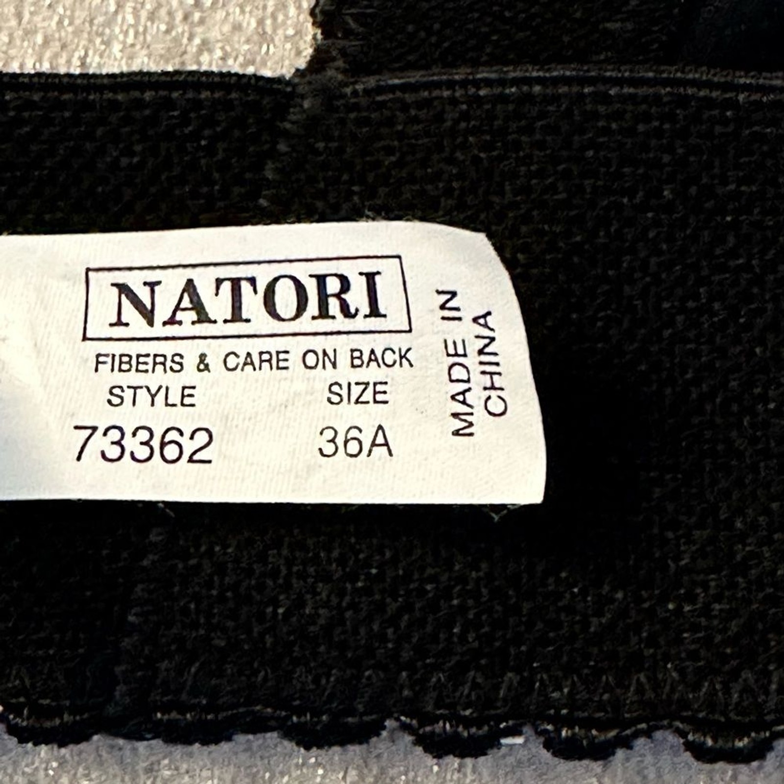Vintage 1980s Natori Black Structured Low Back Strapless Bustier Corset Top 36A