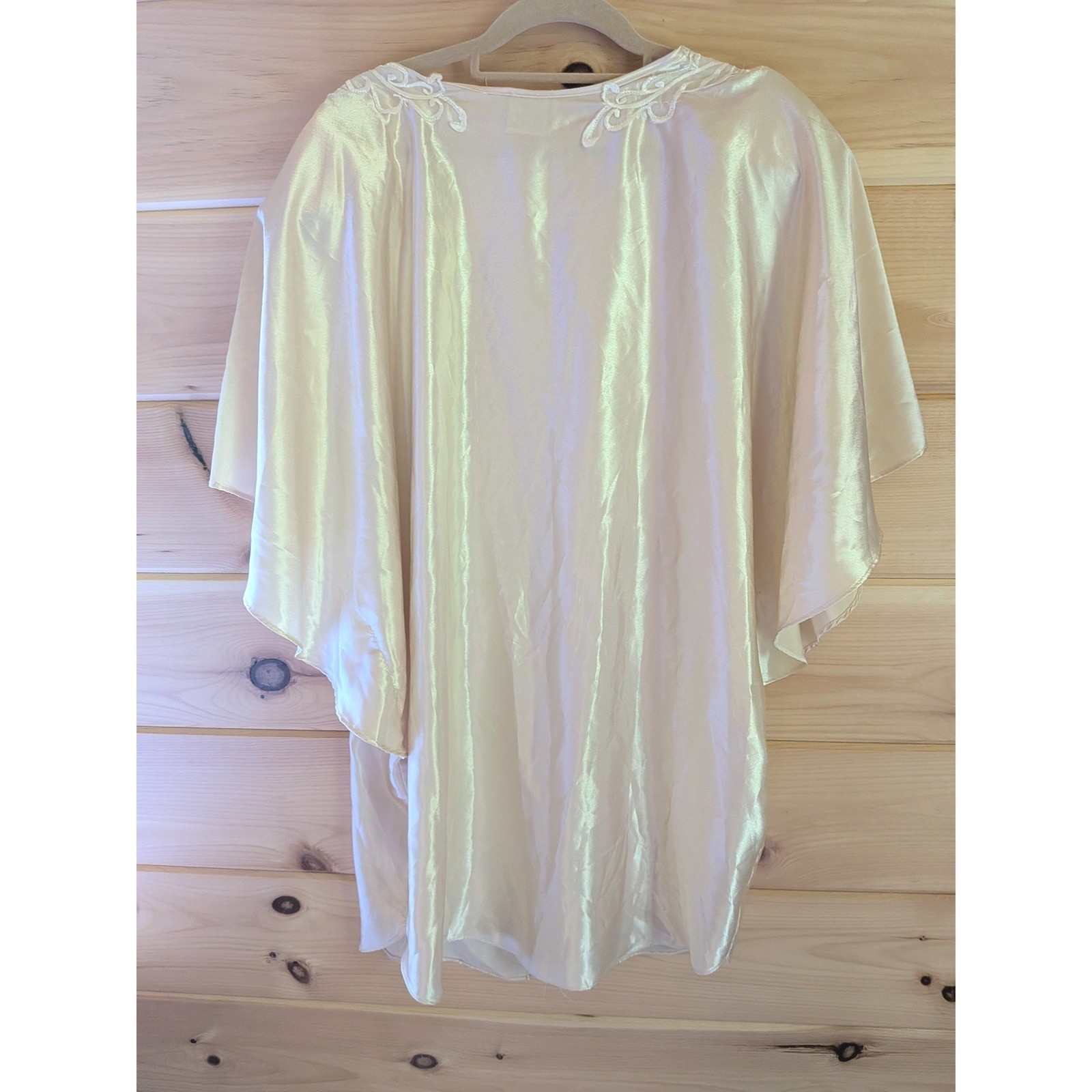 California Dynasty Robe Women M Vintage Coquette Angelcore Regencycore Glamour