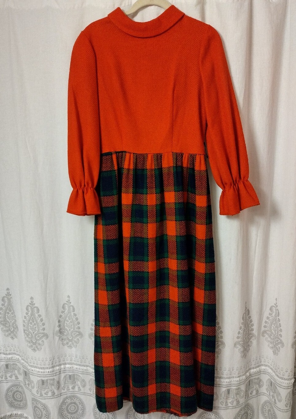 Penneys Loungewear Vintage House Dress Robe Nightgown Women’s Plaid Size 8