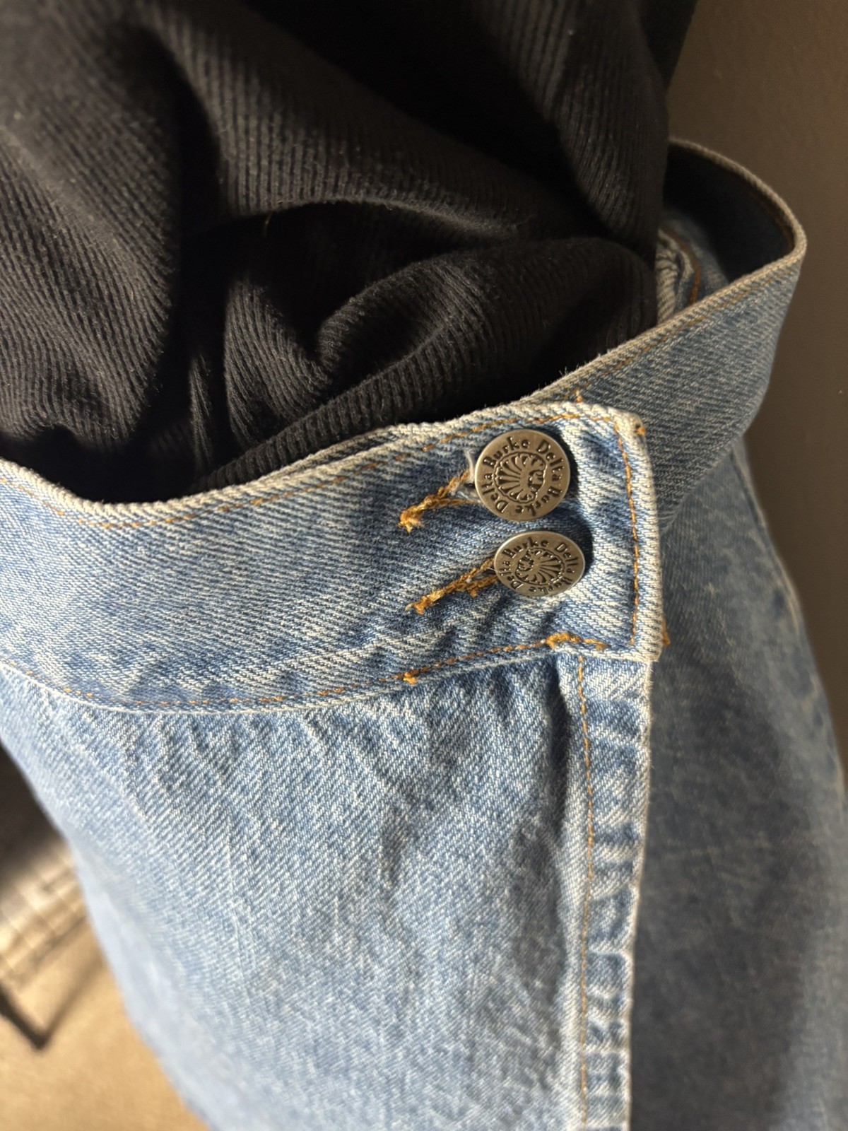 Vintage Delta Burke Jeanswear Medium Wash Above The Knee Jean Skort