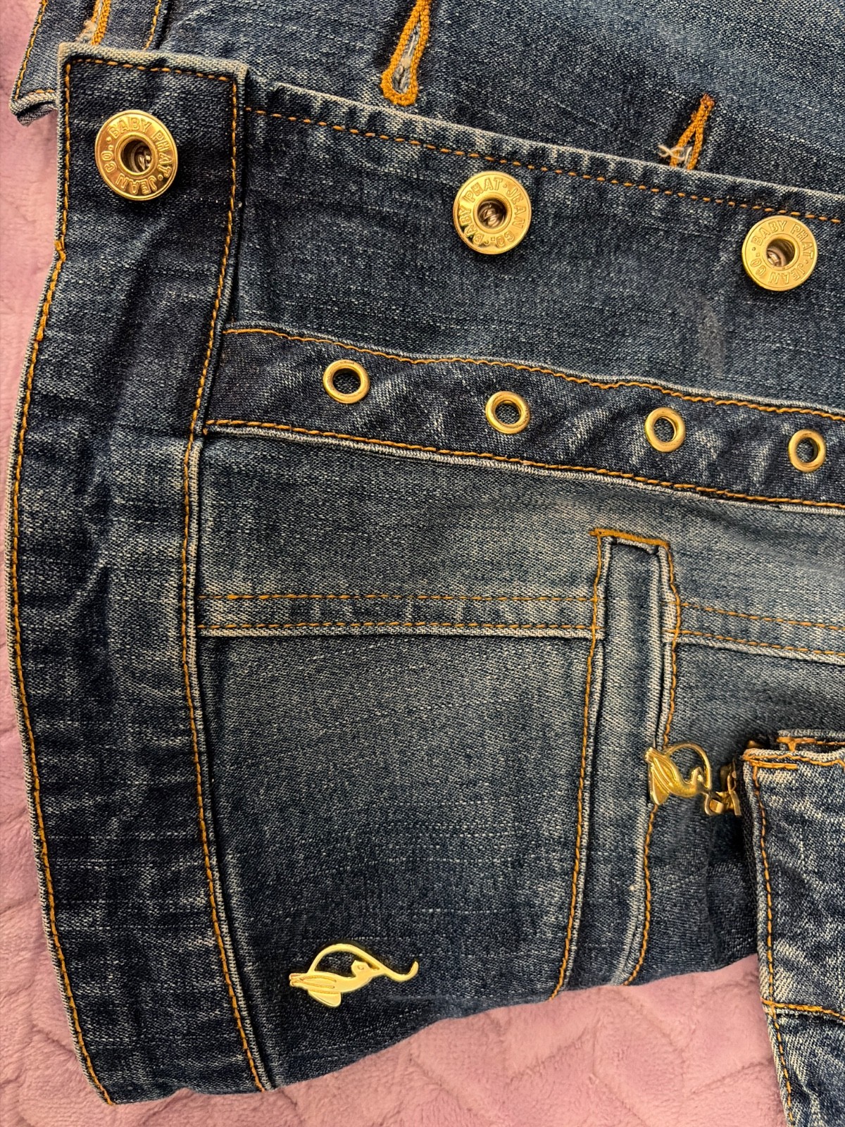 Vintage 90s Y2K Baby Phat Jean Co Denim Jean Jacket – Size S
