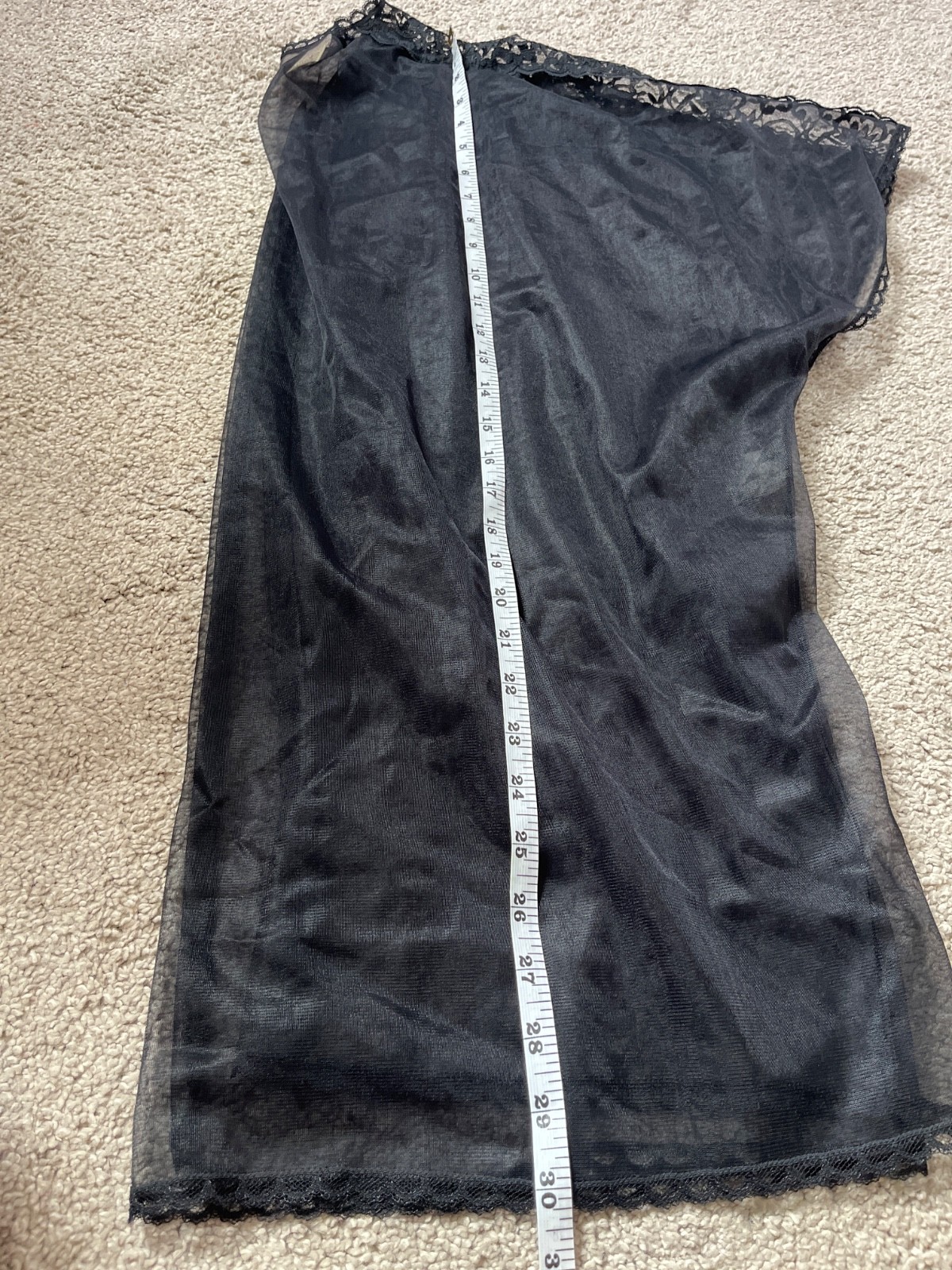 Vintage 1970’s Lingerie Set Camisole Lace Sexy Sheer Evening Medium Sears