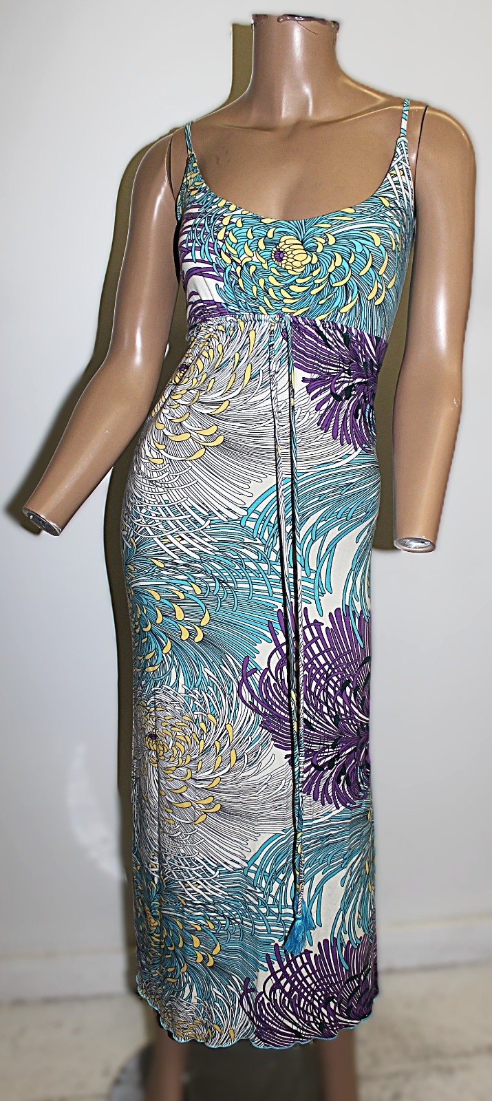 Zen Knits Hawaiian Floral Tank Vintage Dress Size L