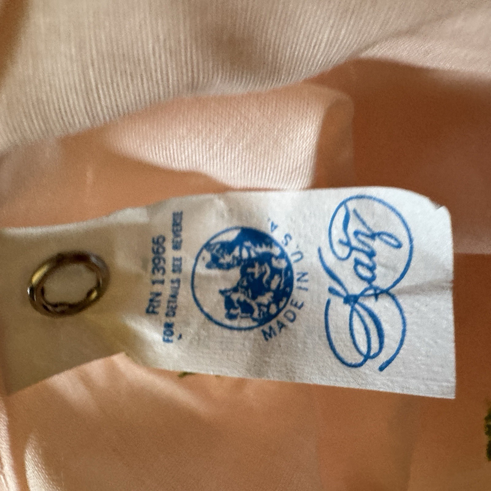 Vintage PinkNightgown Beall’s Embroidered Rosebuds Lace Trim Made USA Sz Large