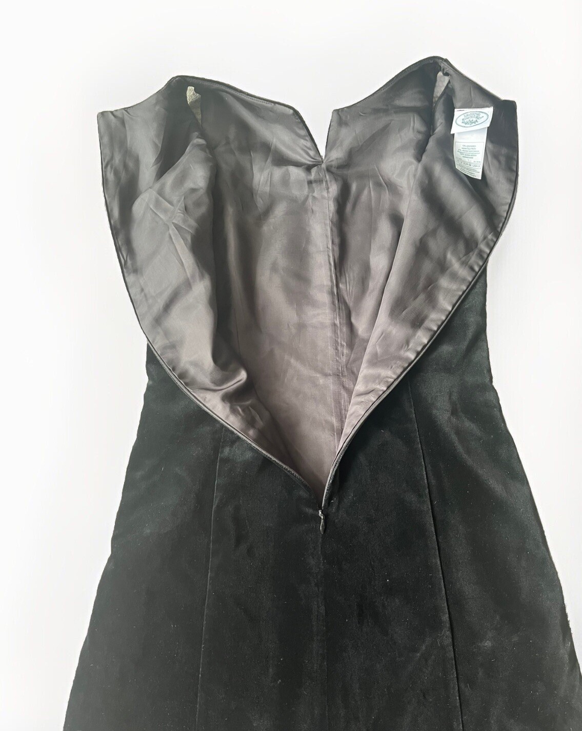 Vintage 80’s Laura Ashley Black Velvet Sleeveless Tank/Shift Dress Classic Retro