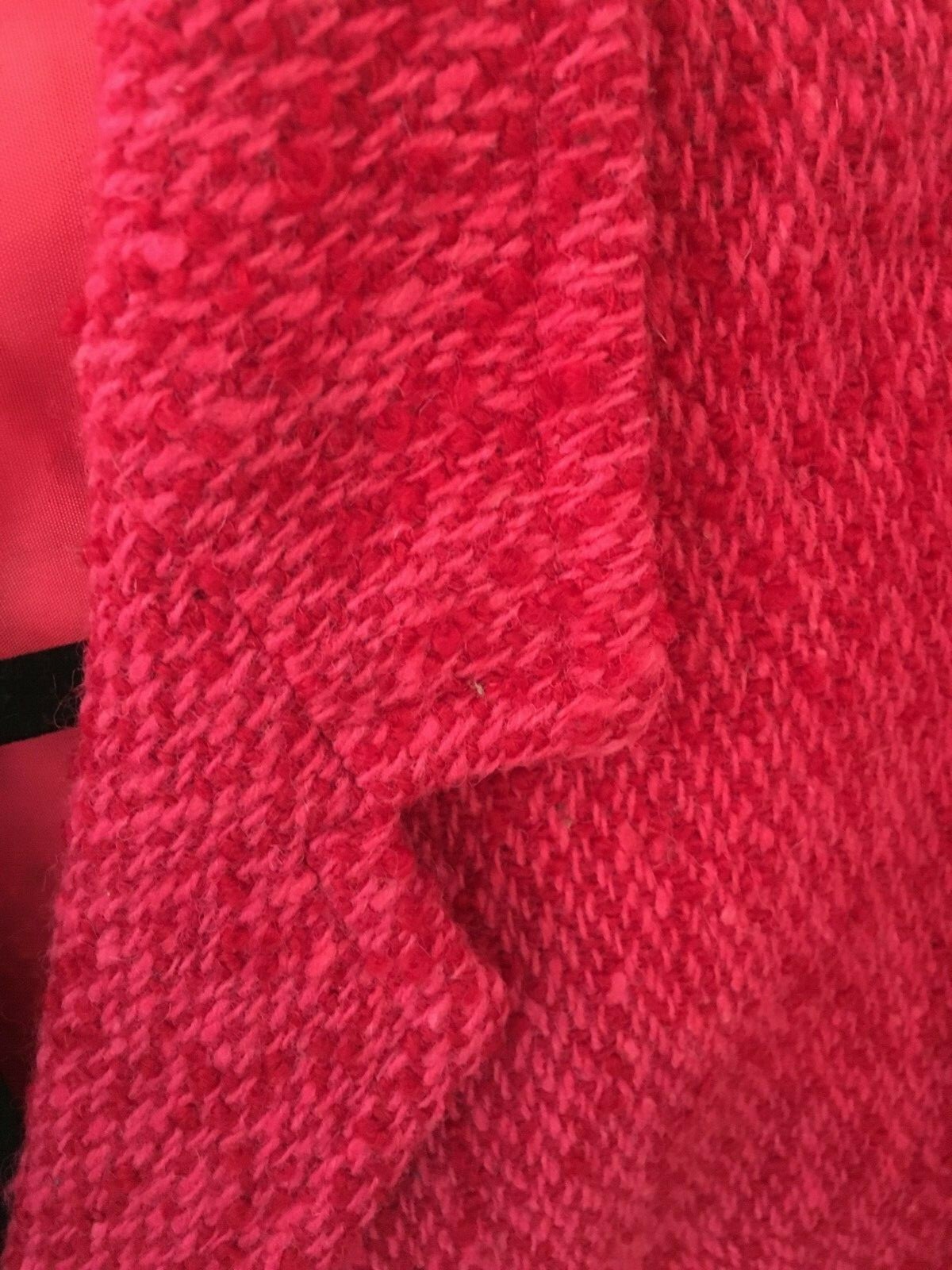 1950’s Vintage Handwoven Donegal Tweed by Jimmy Hourihan- Fuscia Women’s Large