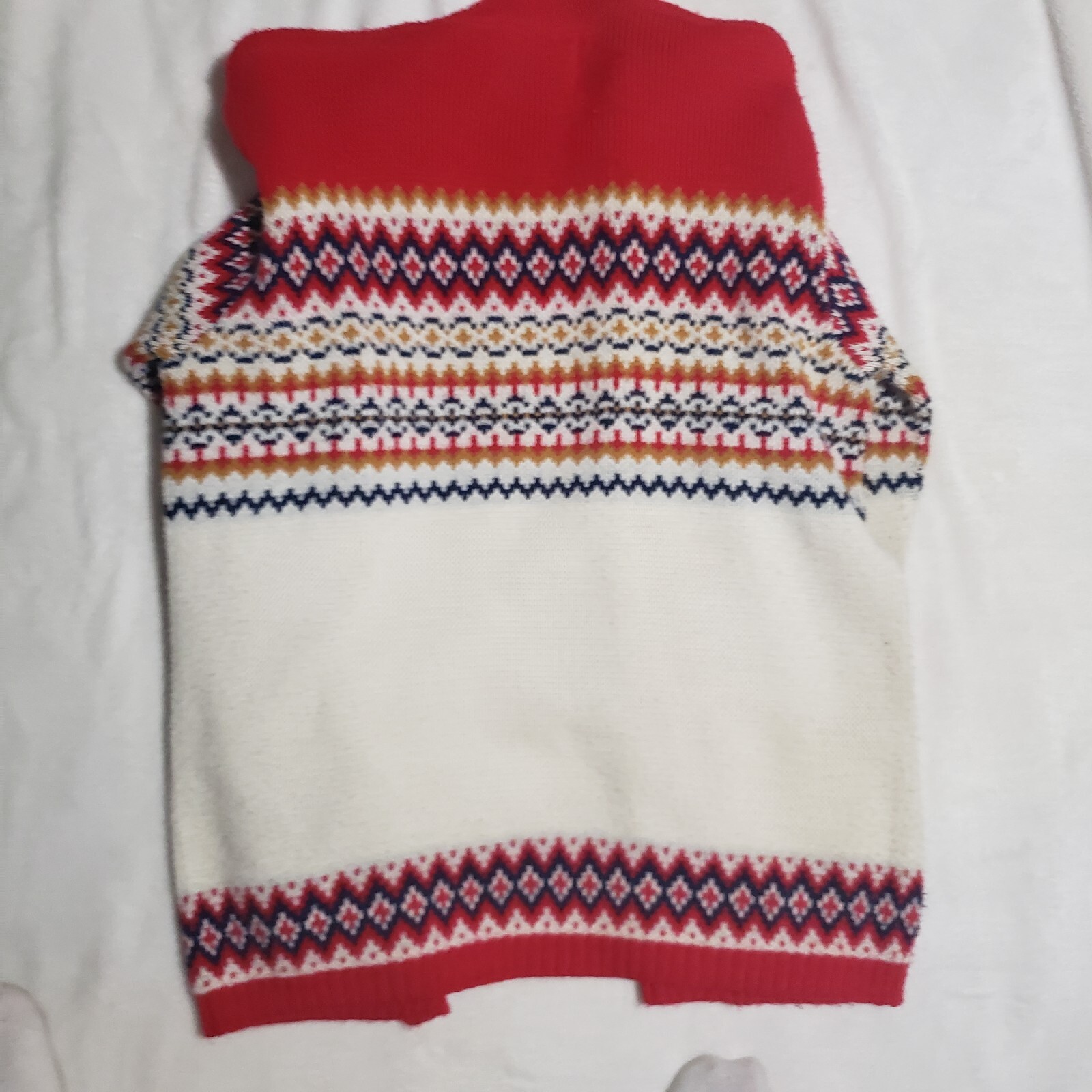 JERSILD Button Cardigan Sweater Nordic Fair Isle Women’s Acrylic USA 38 Med VTG