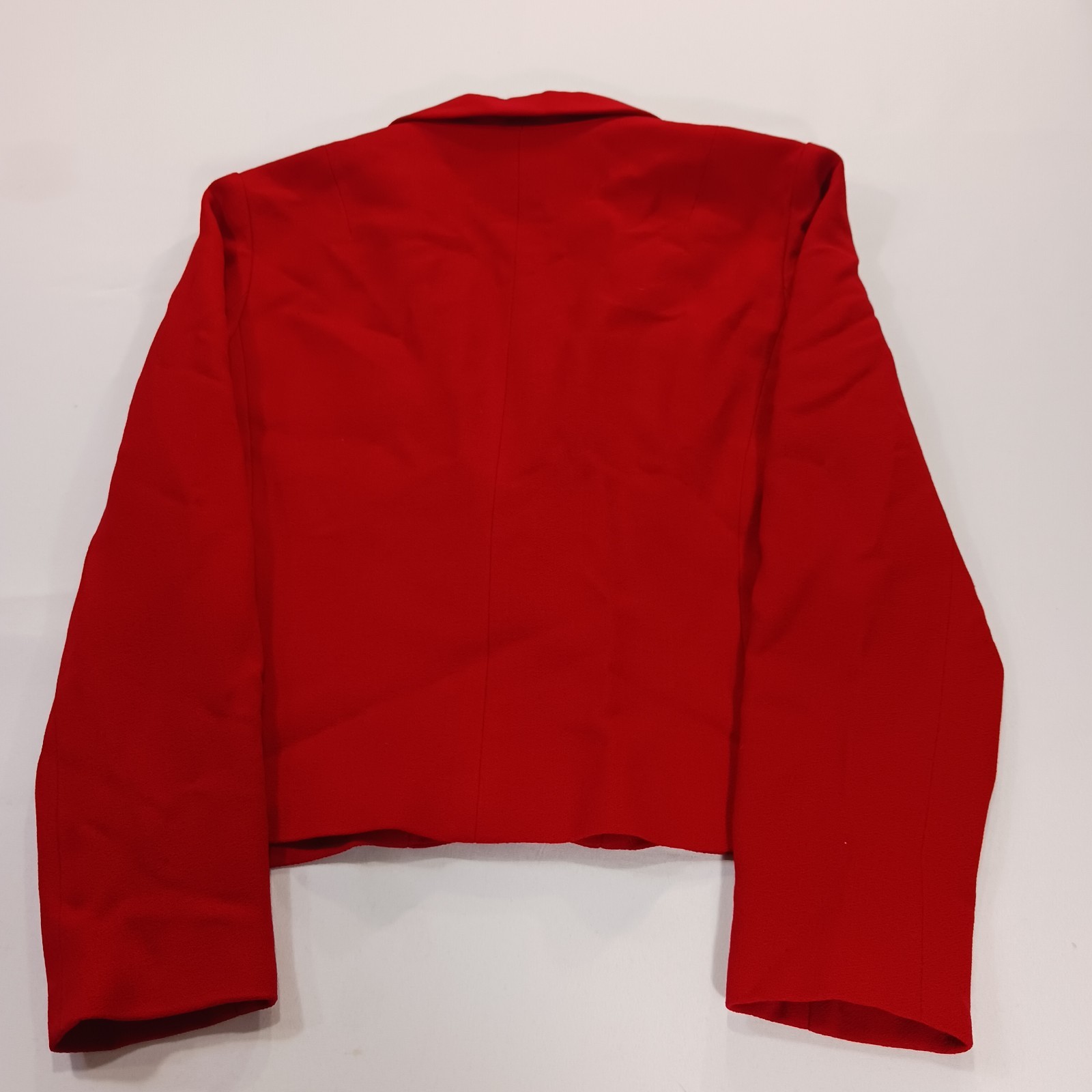 Vintage I. Magnin David Hayes Women’s Red 100% Pure Wool Blazer Jacket Size 14