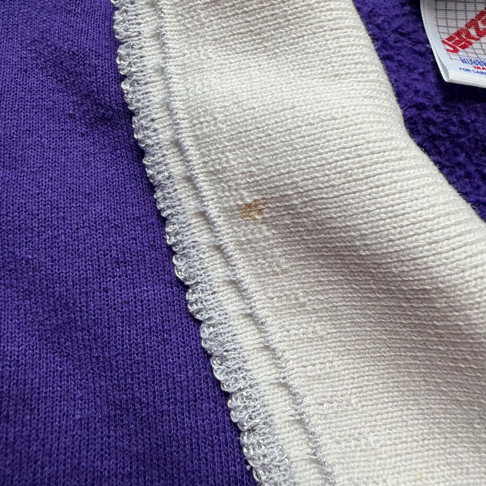 Vintage Morning Sun Purple Winter Tree Graphic Collared Sweatshirt 3X USA Made