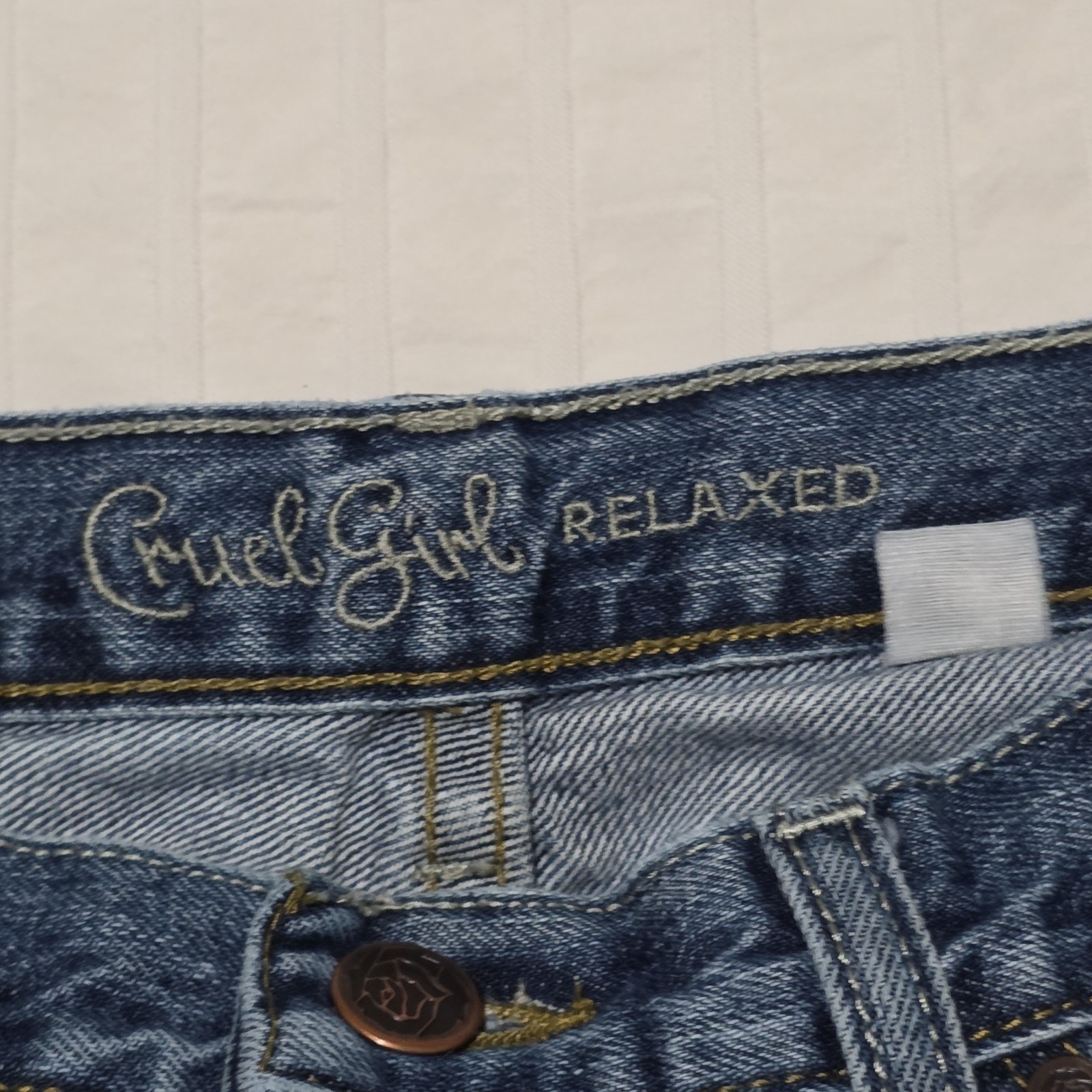 Vintage Cruel Girl Women’s Jeans Size 23 Blue Denim Slim Bootcut 9517
