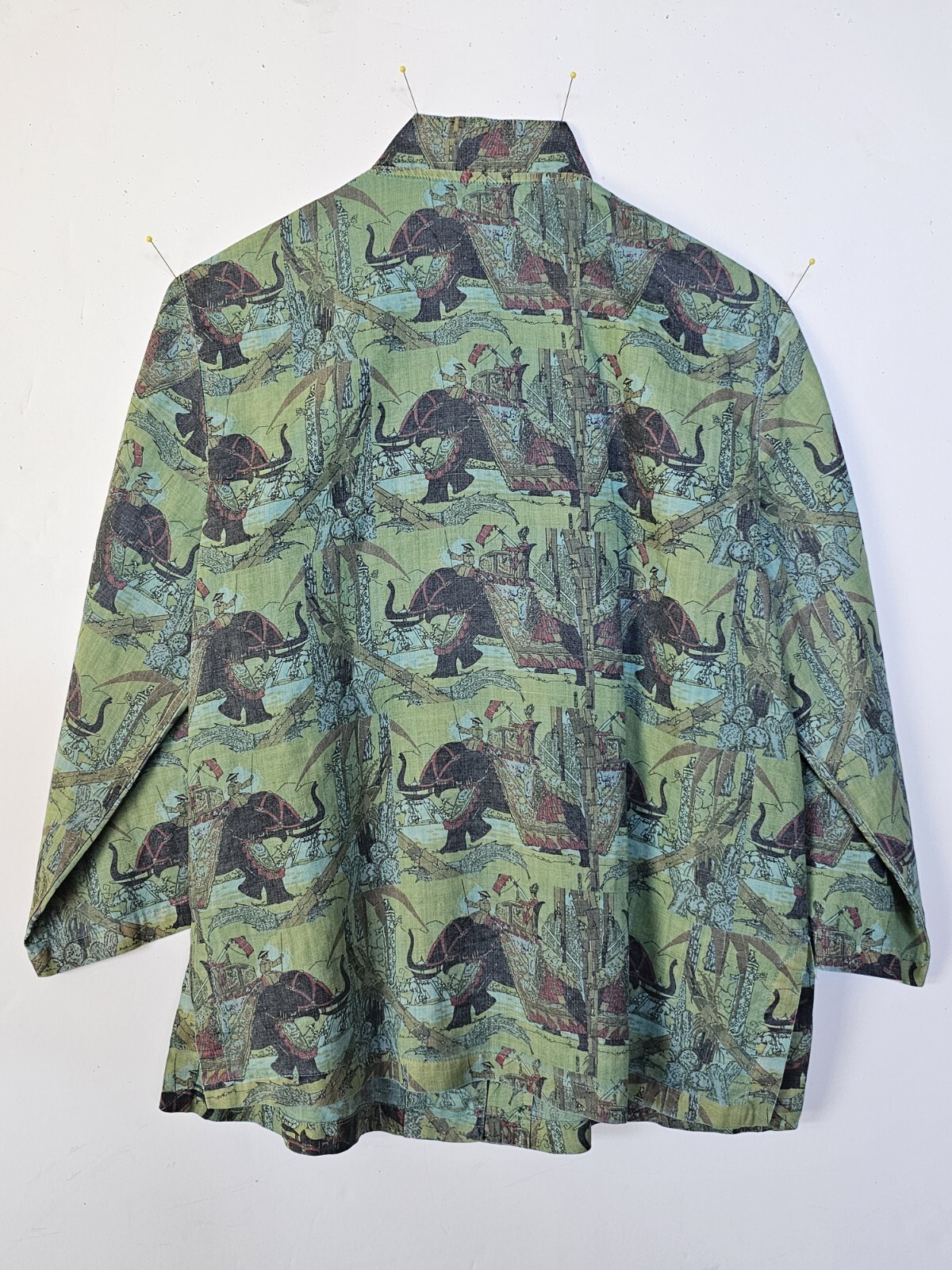Citron Santa Monica Brand Elephants Print Women’s blouse, size M