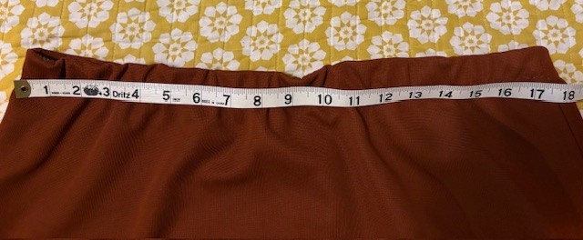 Vintage Handmade Blouse & Skirt Polyester Brown Rust and Black Colors