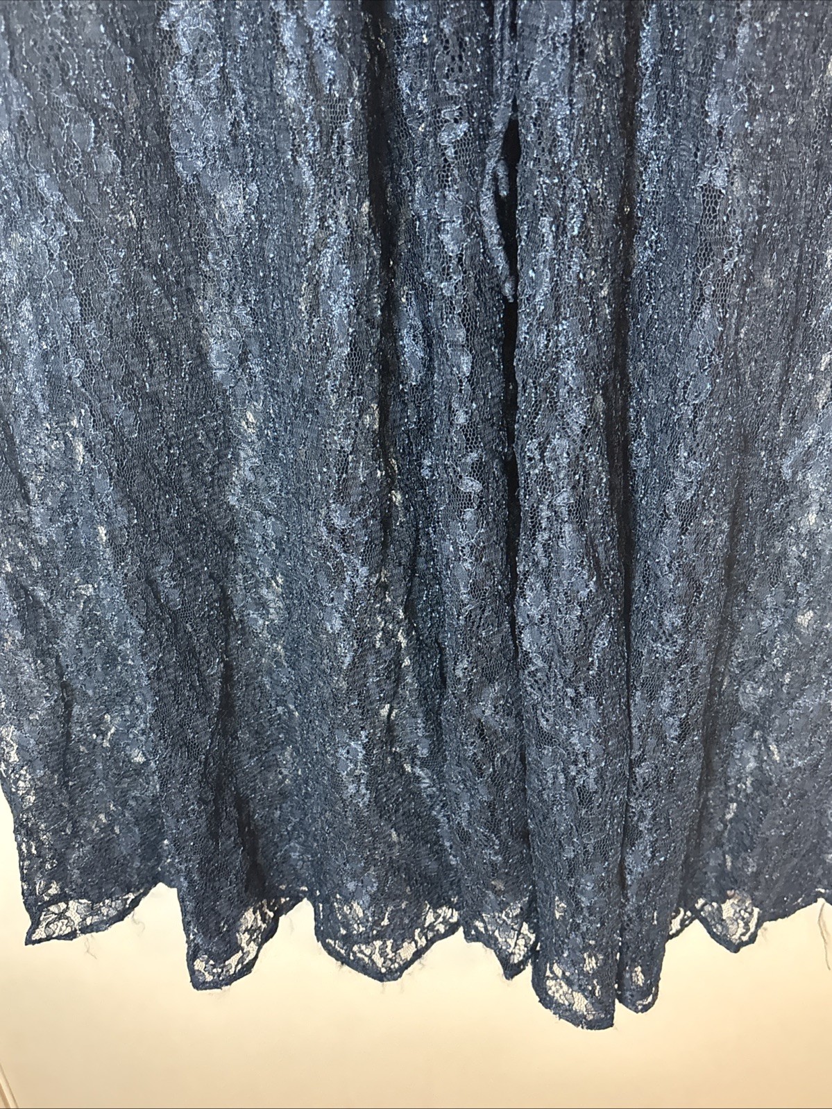 Vintage 90’s Dawn Joy Fashions Blue Whimsy Grunge Floral Lace Dress Size 18