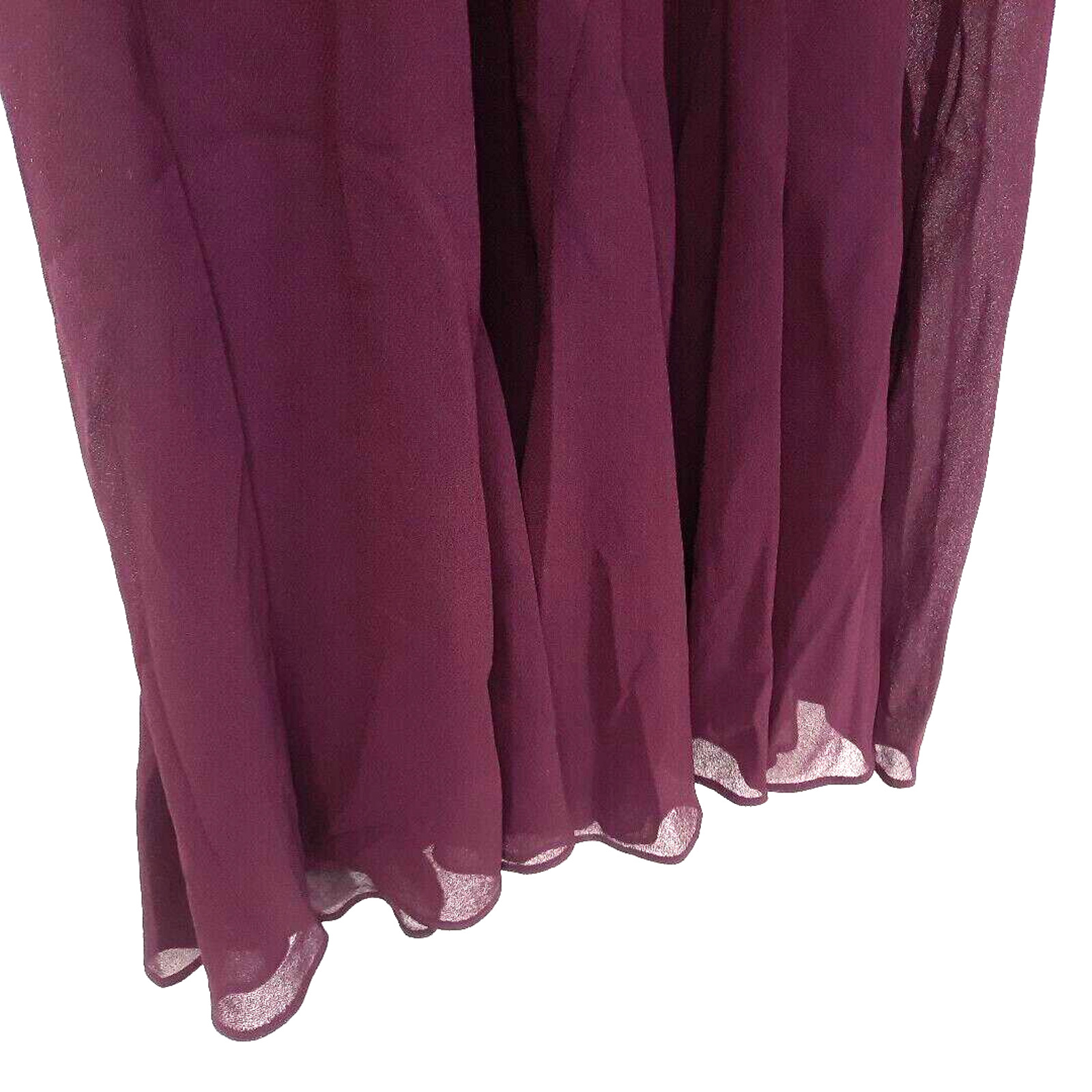 Vintage R&M RIchard Beaded Sheer Maxi Dress Sz 14 Burgundy Whimsigoth Dark Fairy