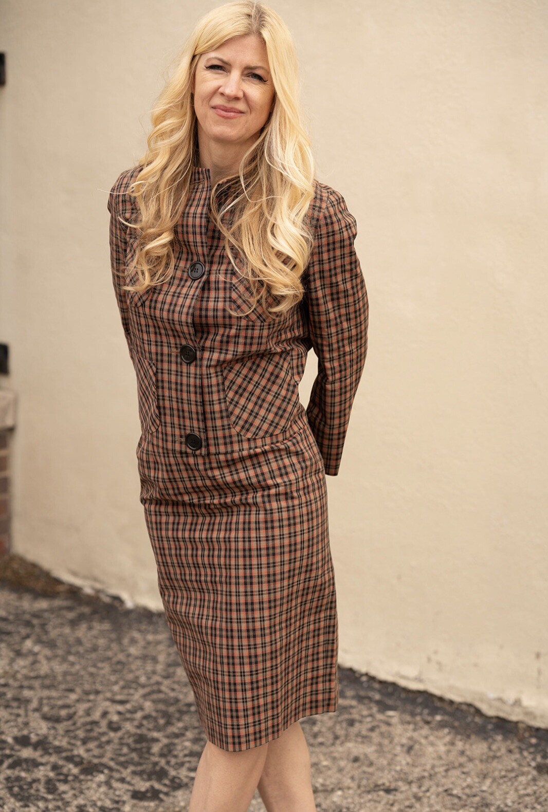 1960’s Plaid Country Set 2 Piece Skirt Set, XS