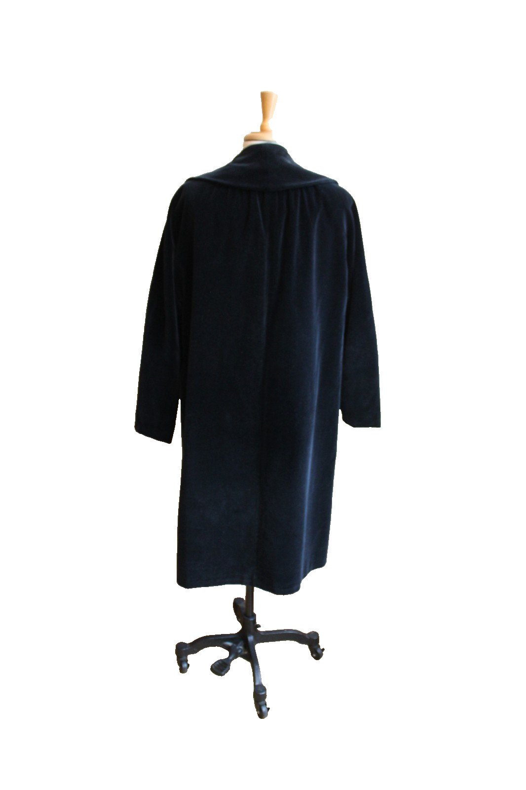 Betty Rose Vintage black Velvet Swing Coat 1950’s or 60s Size M 8 10