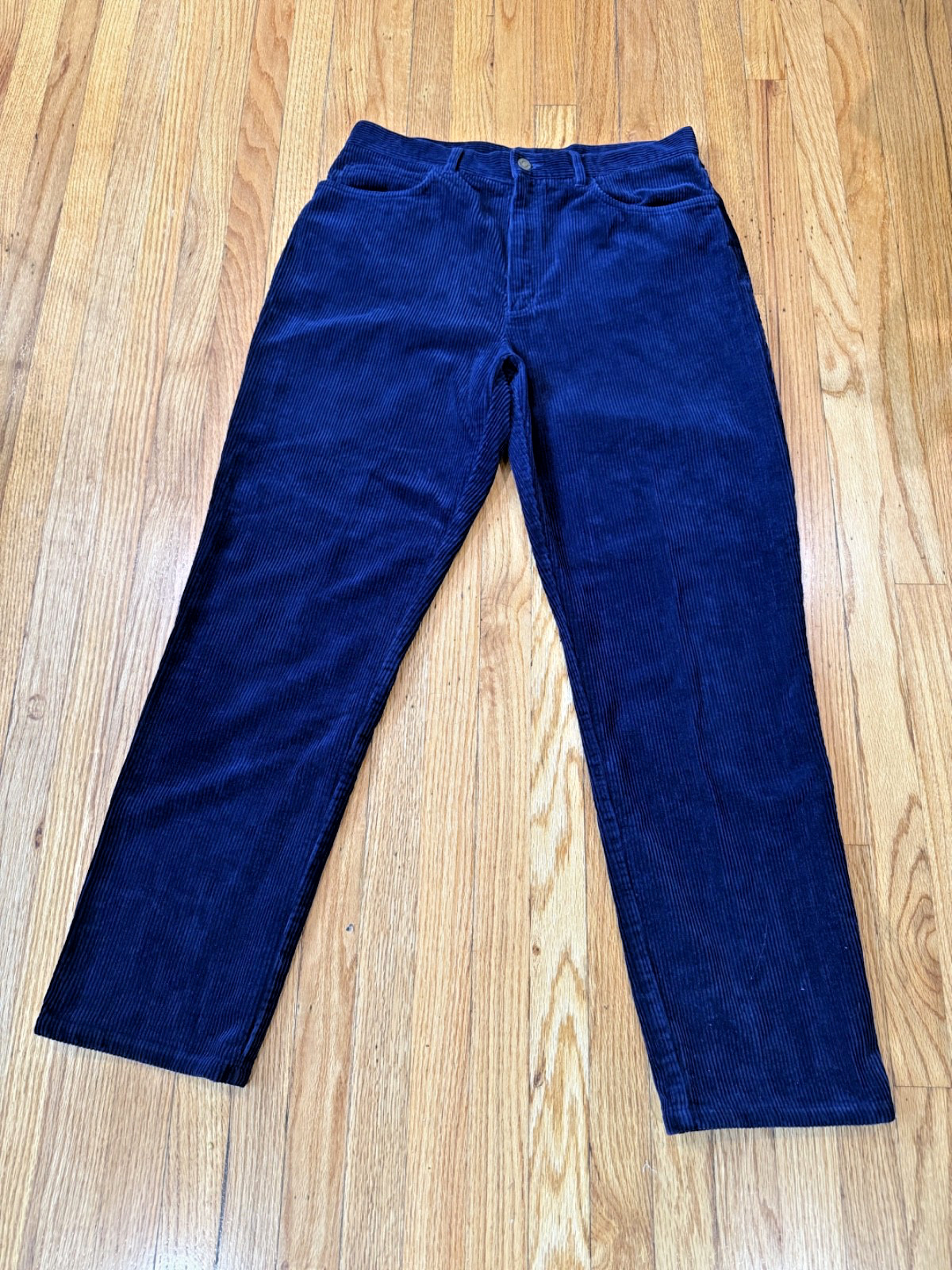 VINTAGE 1990s Jones Wear Sport Blue Corduroy Classic Fit Pants Women’s Sz 12