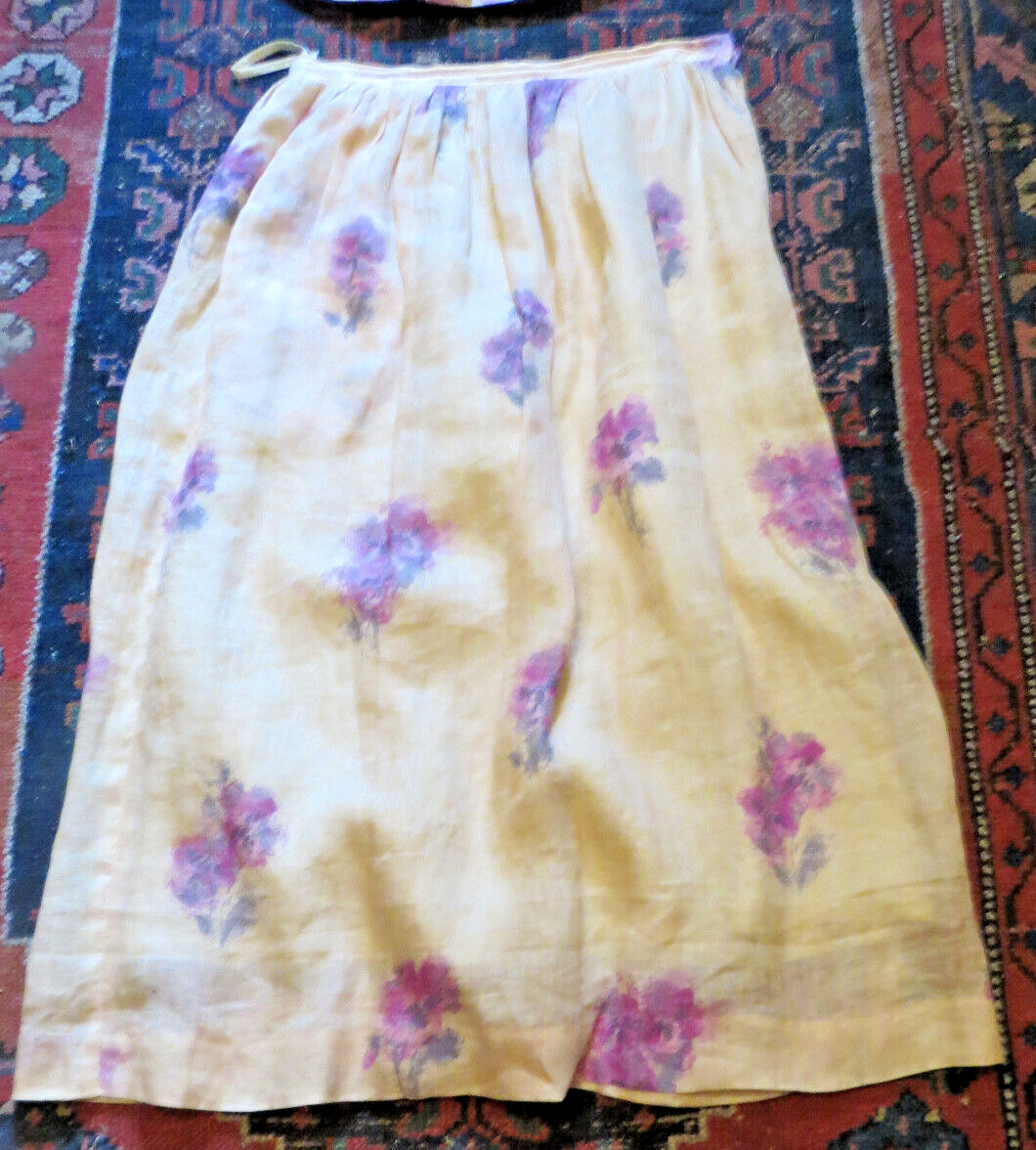 Vintage Hanae Mori Boutique 2 PIECE SZ 4 FINEST LINEN MONEY CAN BUY SEE DESCRIPT