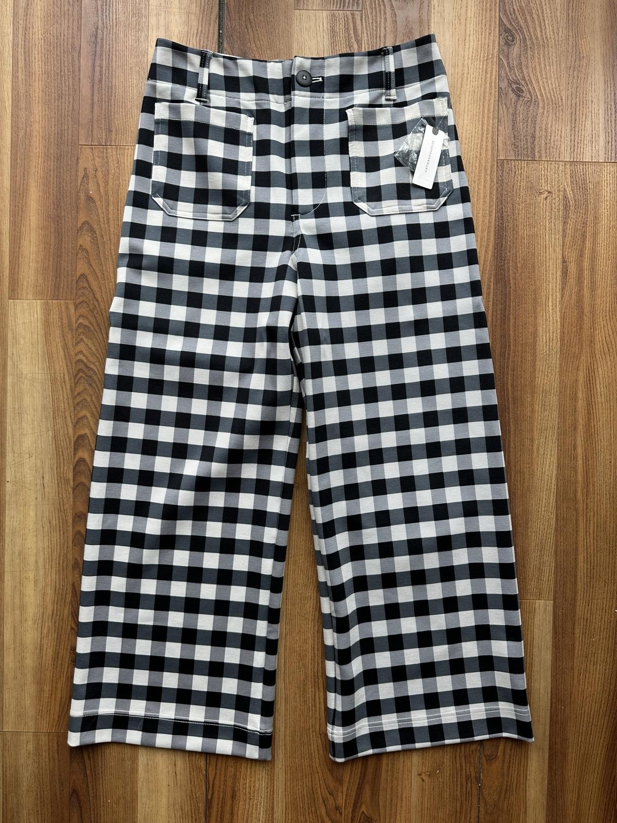 Maeve Pants Womens 29 Black Gingham The Colette Tailored Casual Trousers
