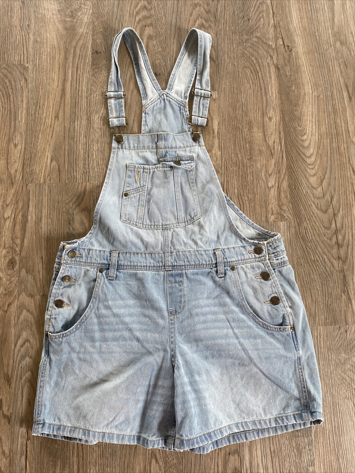 vintage 90s short overalls size large