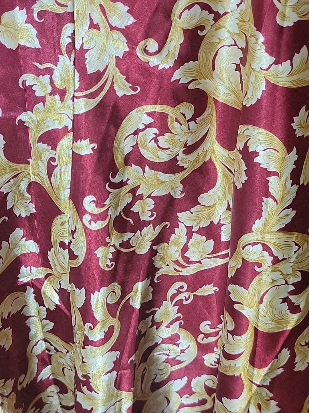 Vtg Lauren Rogers Silky & Satiny Nightgown & Robe Linegerie Pajama Set 1X EUC